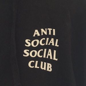 Anti social social club black hoodie